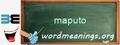 WordMeaning blackboard for maputo